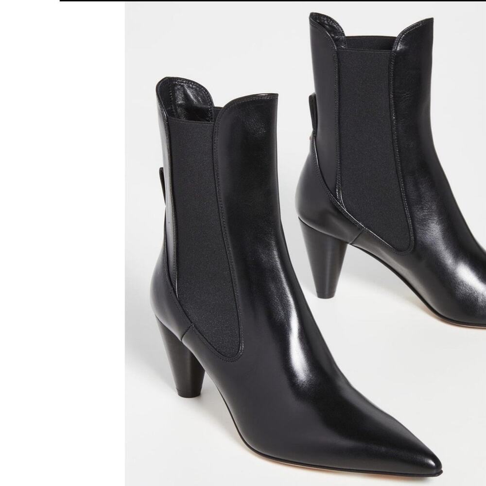Aeyde Clementine Ankle Boot Leather‎ Pointed Toe Black EU 39 US 9